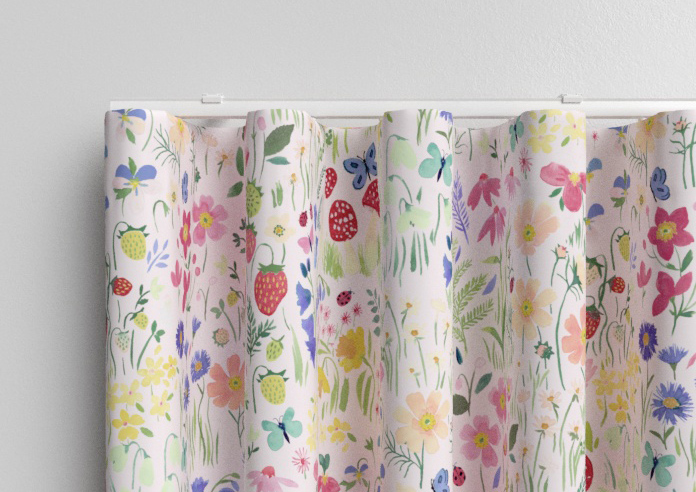 Wee Blue Bell Secret Garden, Rose - Made to Measure Curtains - Image 13